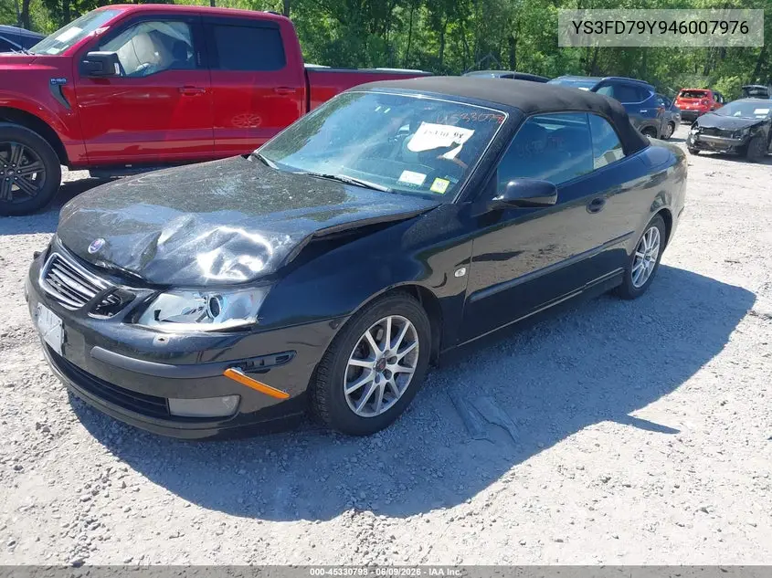 2004 Saab 9-3 Arc VIN: YS3FD79Y946007976 Lot: 45330798