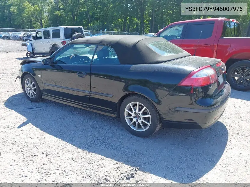 2004 Saab 9-3 Arc VIN: YS3FD79Y946007976 Lot: 45330798