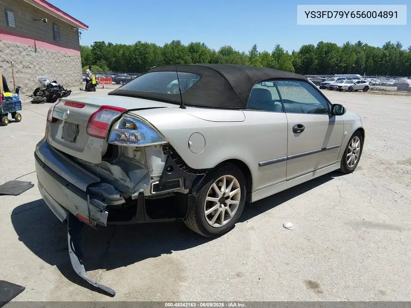 2005 Saab 9-3 Arc VIN: YS3FD79Y656004891 Lot: 45342163