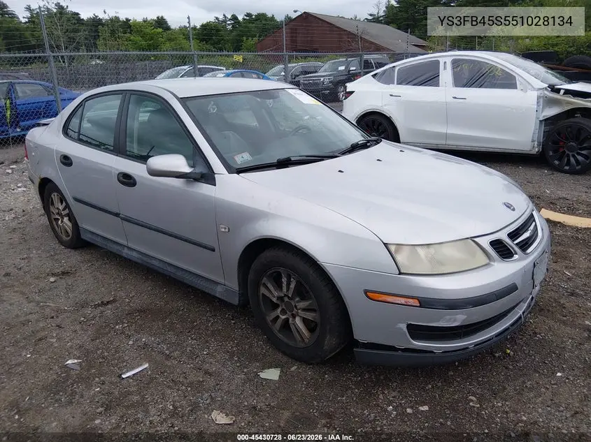 2005 Saab 9-3 Linear VIN: YS3FB45S551028134 Lot: 45430728