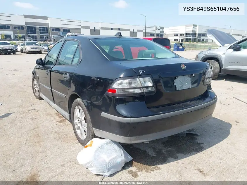 2005 Saab 9-3 Linear VIN: YS3FB49S651047656 Lot: 45459263