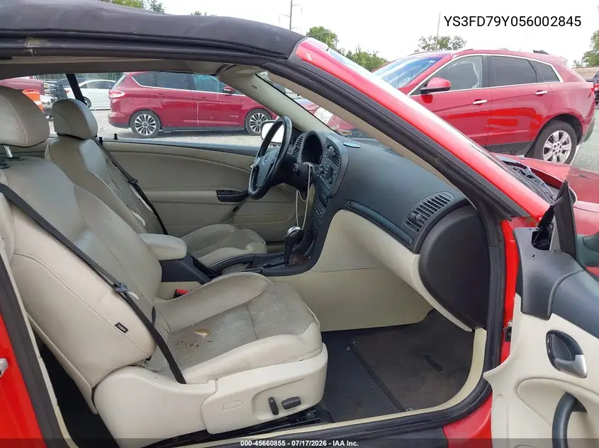 2005 Saab 9-3 Arc VIN: YS3FD79Y056002845 Lot: 45660855