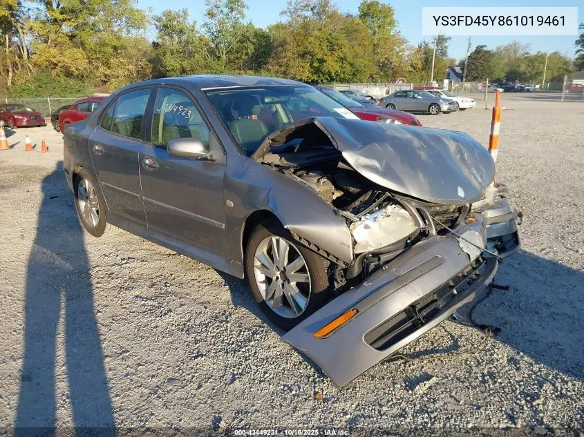 2006 Saab 9-3 2.0T VIN: YS3FD45Y861019461 Lot: 43449231