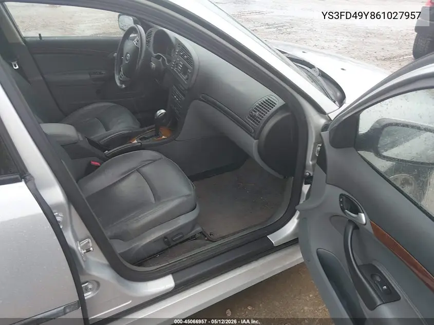2006 Saab 9-3 2.0T VIN: YS3FD49Y861027957 Lot: 45066957