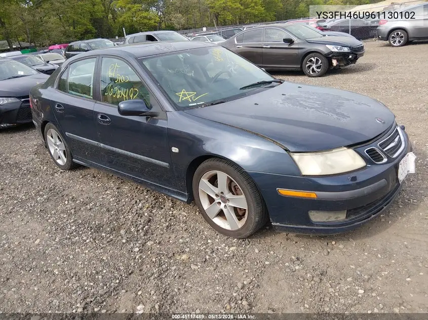2006 Saab 9-3 Aero VIN: YS3FH46U961130102 Lot: 45117489