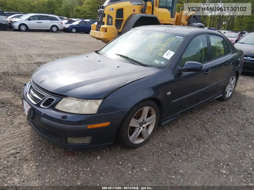 2006 Saab 9-3 Aero VIN: YS3FH46U961130102 Lot: 45117489