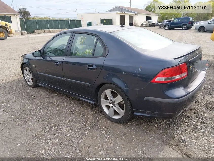 2006 Saab 9-3 Aero VIN: YS3FH46U961130102 Lot: 45117489