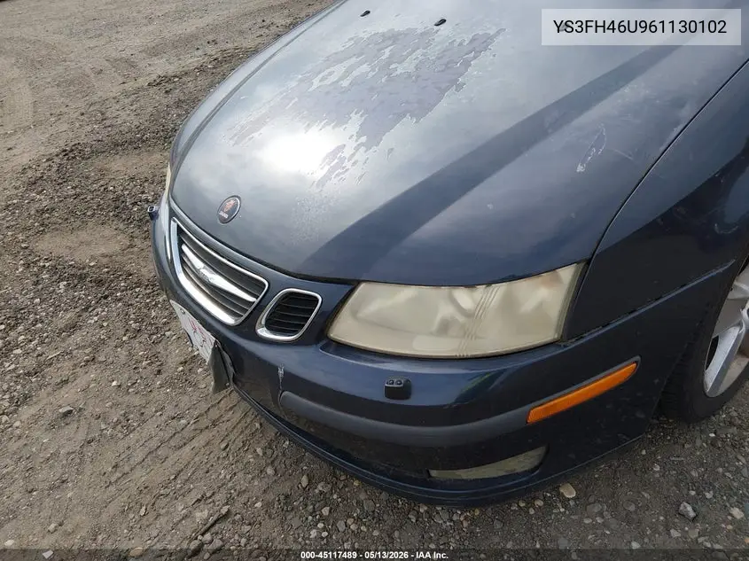 2006 Saab 9-3 Aero VIN: YS3FH46U961130102 Lot: 45117489