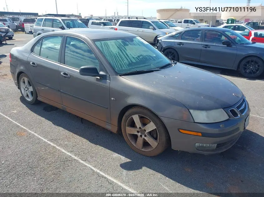 2007 Saab 9-3 Aero VIN: YS3FH41U771011196 Lot: 44686378