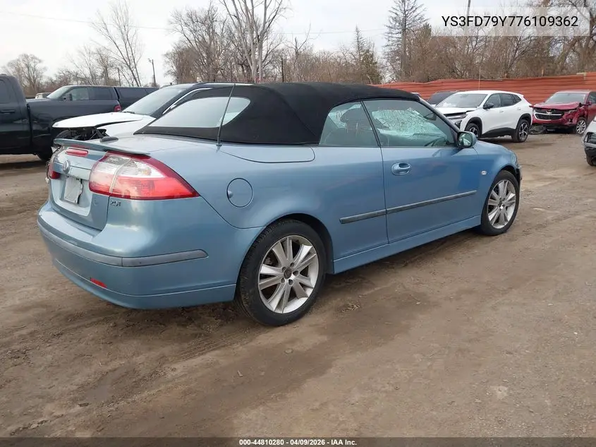 2007 Saab 9-3 2.0T VIN: YS3FD79Y776109362 Lot: 44810280