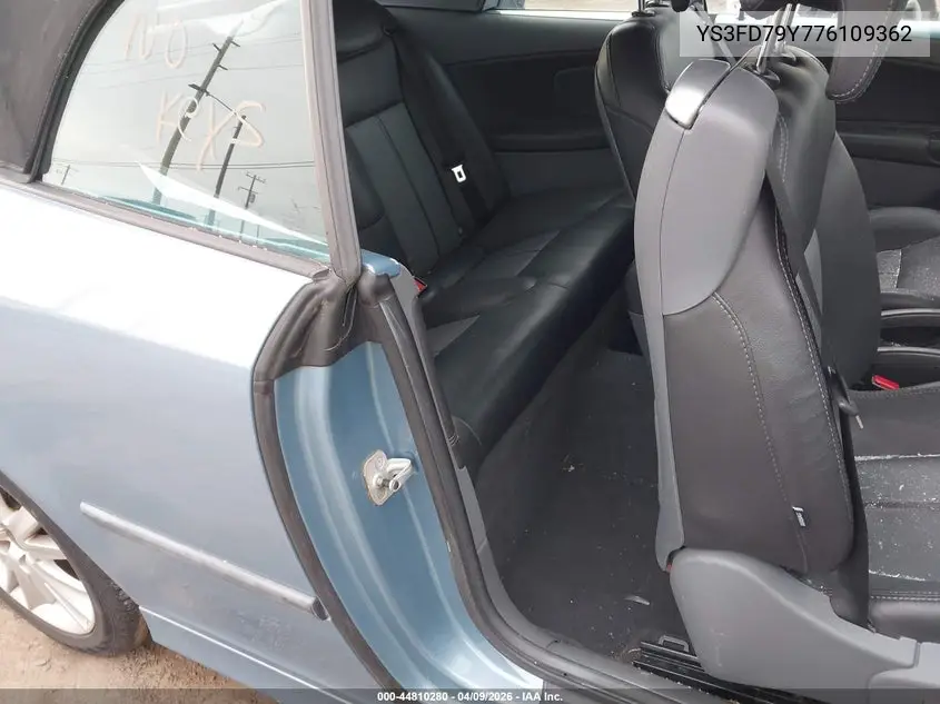 2007 Saab 9-3 2.0T VIN: YS3FD79Y776109362 Lot: 44810280