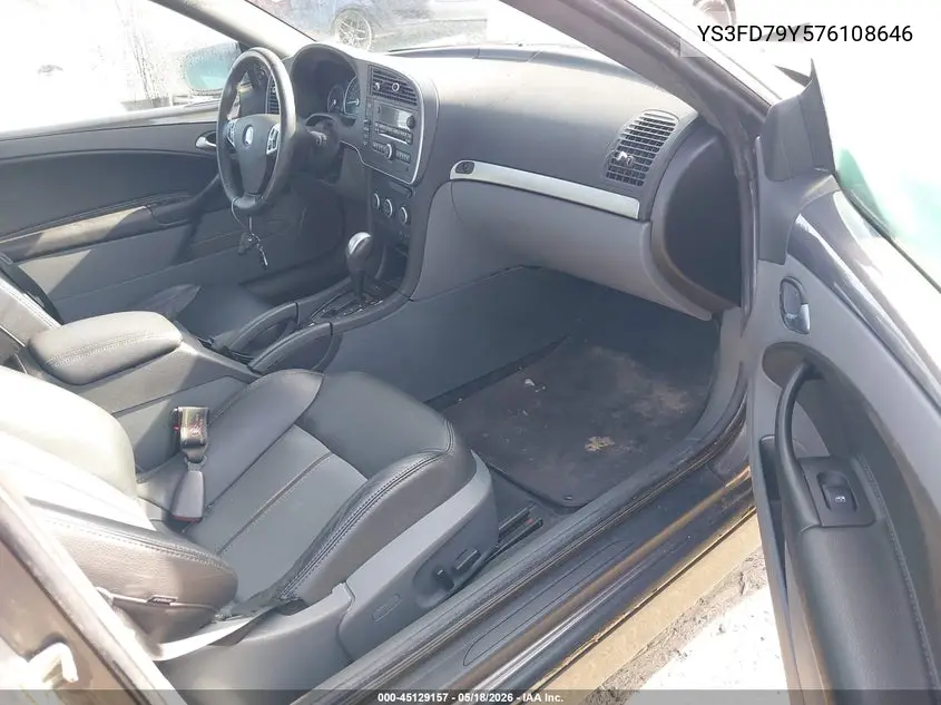 2007 Saab 9-3 2.0T VIN: YS3FD79Y576108646 Lot: 45129157