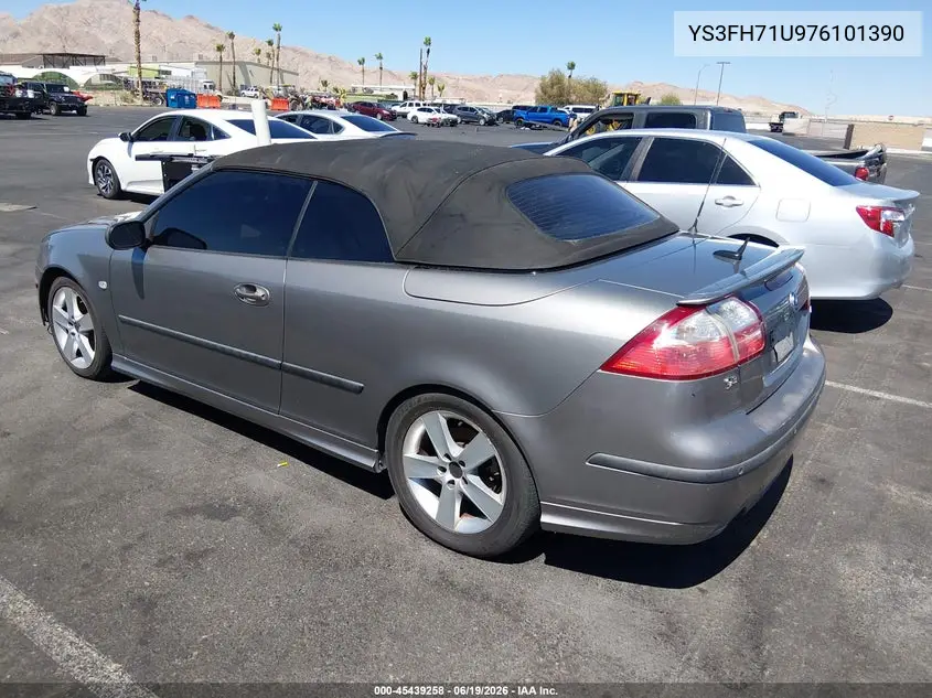 2007 Saab 9-3 Aero VIN: YS3FH71U976101390 Lot: 45439258