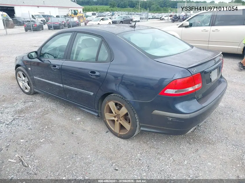 2007 Saab 9-3 Aero VIN: YS3FH41U971011054 Lot: 45530331
