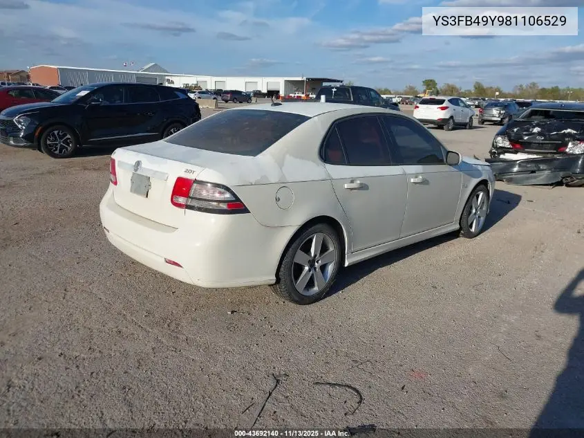 2008 Saab 9-3 2.0T VIN: YS3FB49Y981106529 Lot: 43692140