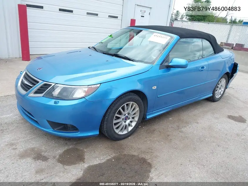 2008 Saab 9-3 2.0T VIN: YS3FB79Y486004883 Lot: 45155377