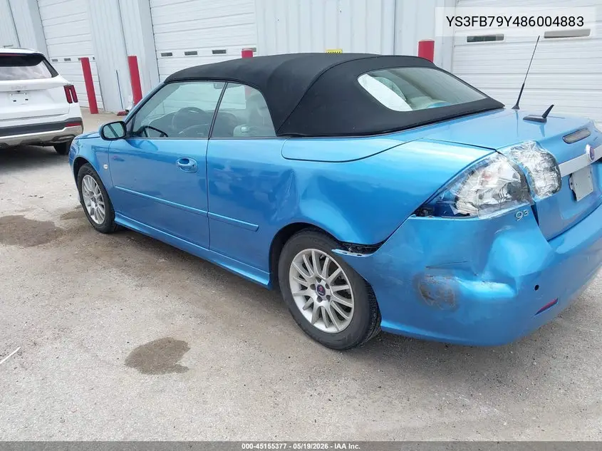 2008 Saab 9-3 2.0T VIN: YS3FB79Y486004883 Lot: 45155377