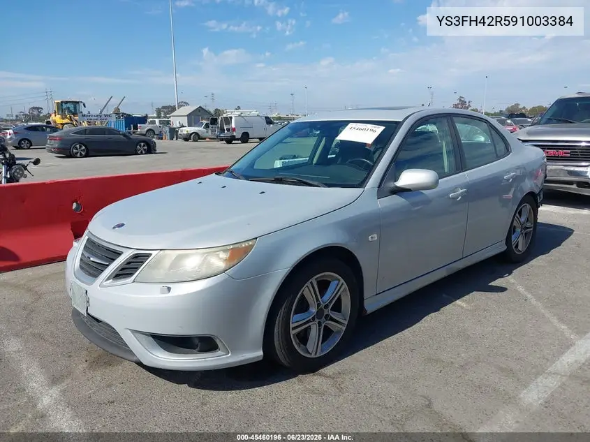 2009 Saab 9-3 Aero VIN: YS3FH42R591003384 Lot: 45460196