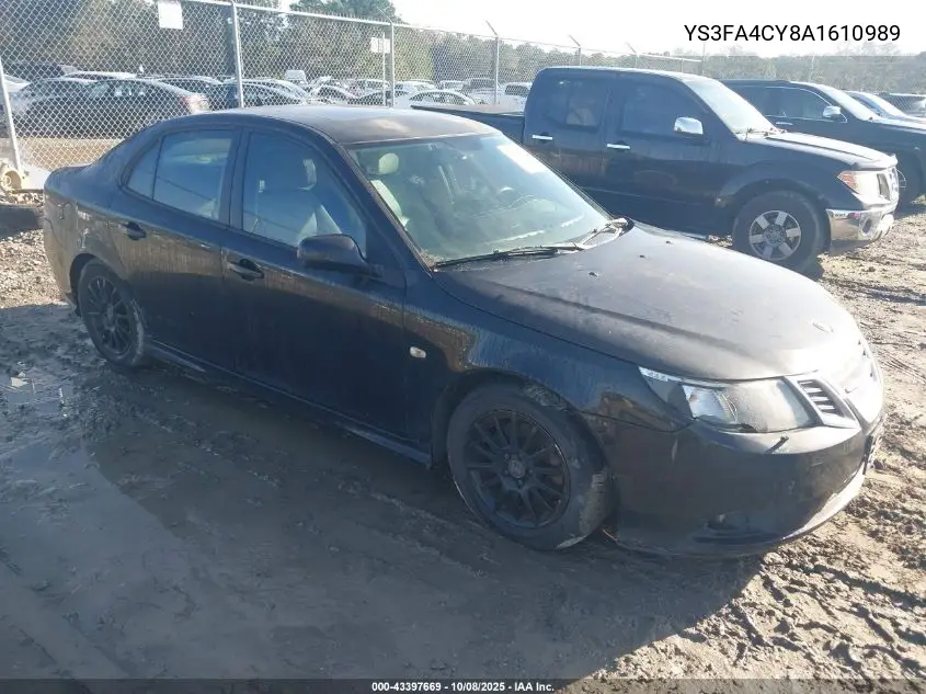2010 Saab 9-3 VIN: YS3FA4CY8A1610989 Lot: 43397669