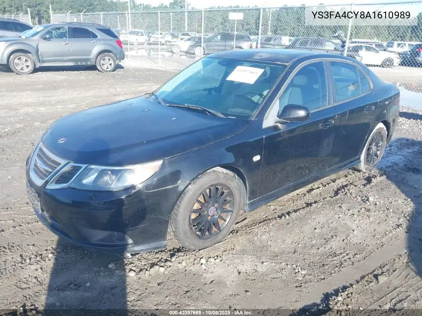 2010 Saab 9-3 VIN: YS3FA4CY8A1610989 Lot: 43397669
