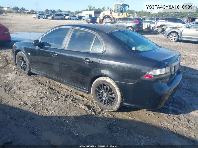 2010 Saab 9-3 VIN: YS3FA4CY8A1610989 Lot: 43397669