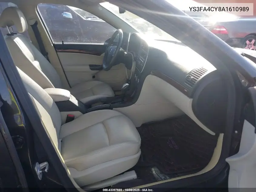 2010 Saab 9-3 VIN: YS3FA4CY8A1610989 Lot: 43397669