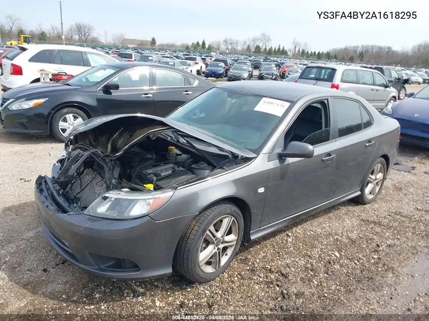 2010 Saab 9-3 VIN: YS3FA4BY2A1618295 Lot: 44802420