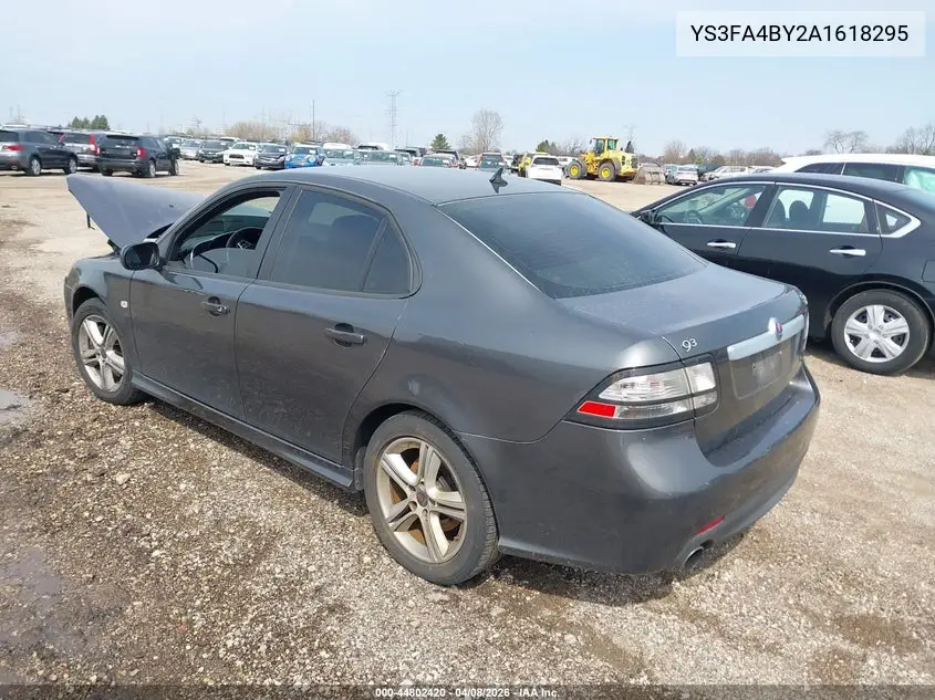 2010 Saab 9-3 VIN: YS3FA4BY2A1618295 Lot: 44802420