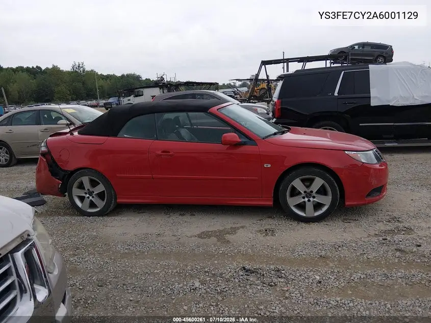 2010 Saab 9-3 VIN: YS3FE7CY2A6001129 Lot: 45600261