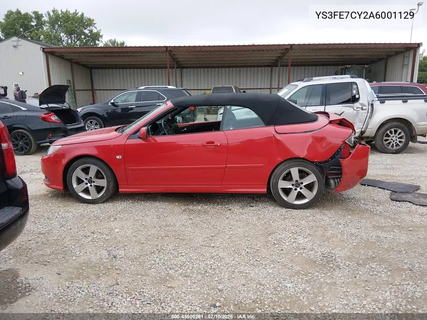2010 Saab 9-3 VIN: YS3FE7CY2A6001129 Lot: 45600261