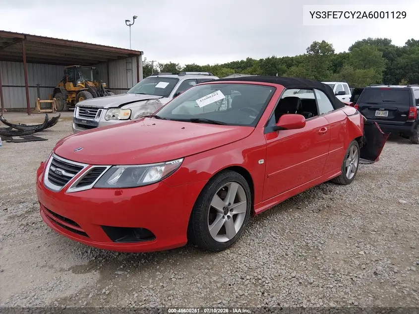 2010 Saab 9-3 VIN: YS3FE7CY2A6001129 Lot: 45600261