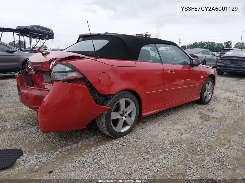 2010 Saab 9-3 VIN: YS3FE7CY2A6001129 Lot: 45600261