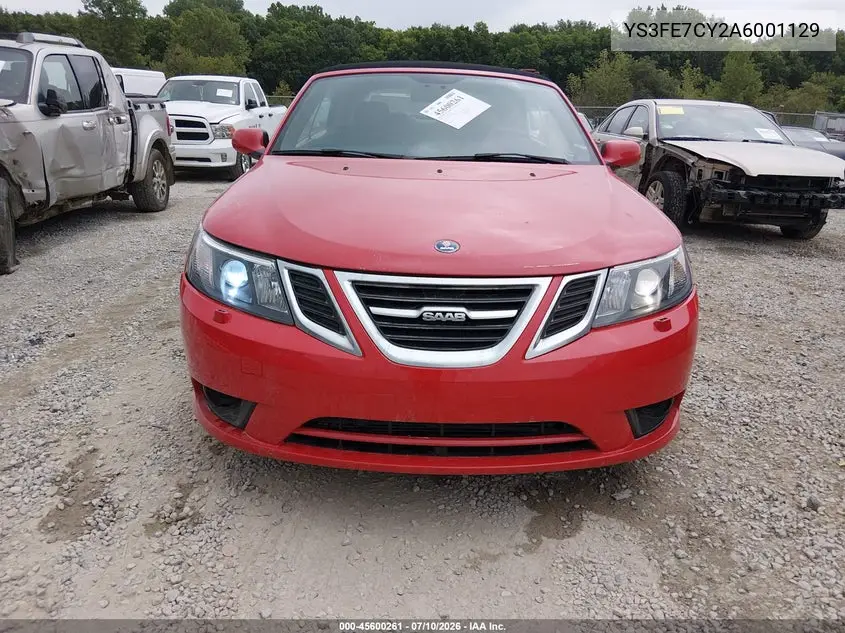 2010 Saab 9-3 VIN: YS3FE7CY2A6001129 Lot: 45600261
