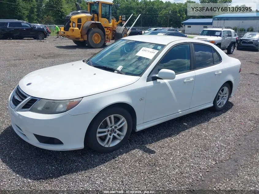 2011 Saab 9-3 Turbo4 VIN: YS3FA4CY6B1309395 Lot: 45671449