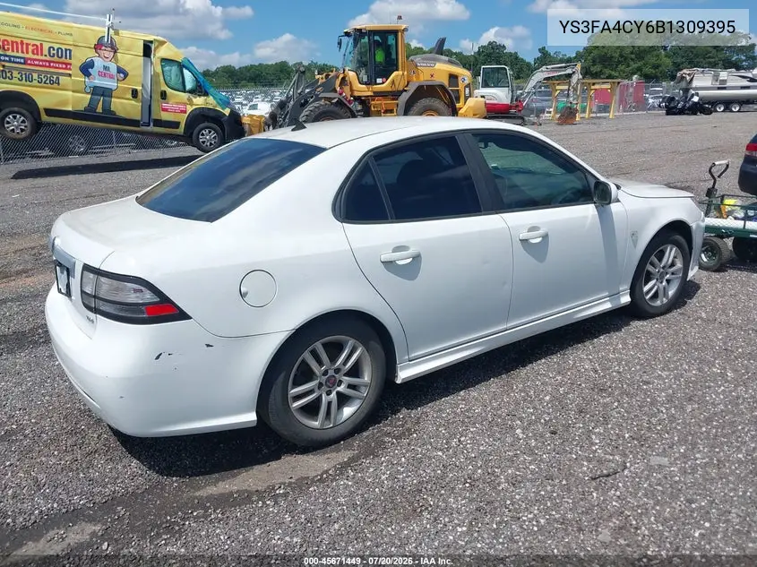 2011 Saab 9-3 Turbo4 VIN: YS3FA4CY6B1309395 Lot: 45671449
