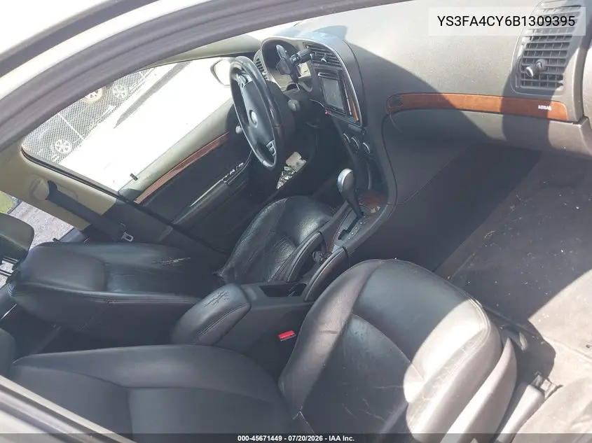 2011 Saab 9-3 Turbo4 VIN: YS3FA4CY6B1309395 Lot: 45671449