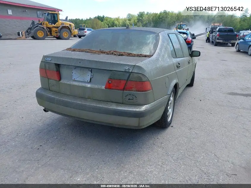 2001 Saab 9-5 VIN: YS3ED48E713026542 Lot: 45411415