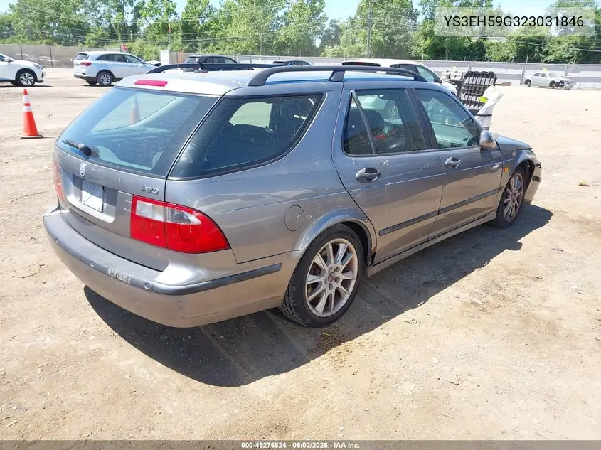 2002 Saab 9-5 Aero VIN: YS3EH59G323031846 Lot: 45276824