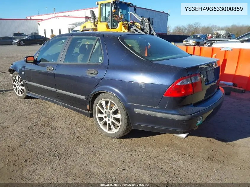 2003 Saab 9-5 Aero VIN: YS3EH49G633000859 Lot: 44156905