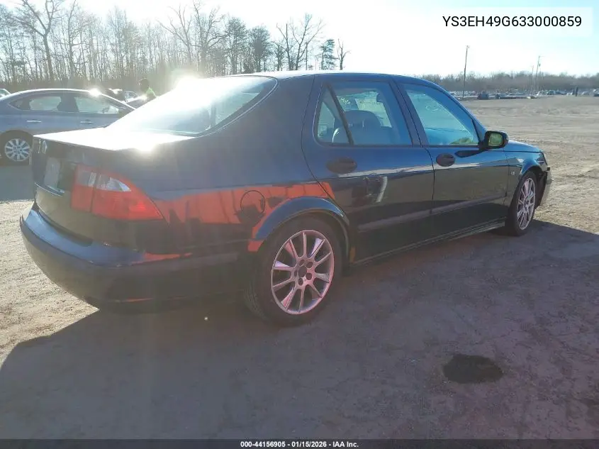 2003 Saab 9-5 Aero VIN: YS3EH49G633000859 Lot: 44156905