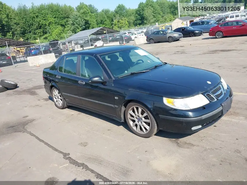 2003 Saab 9-5 Aero VIN: YS3EH45G633011205 Lot: 45633447