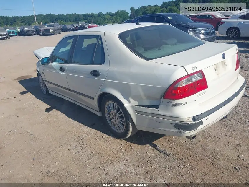 2005 Saab 9-5 Arc VIN: YS3ED49A953531824 Lot: 45281580