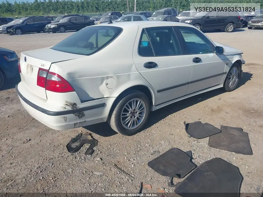2005 Saab 9-5 Arc VIN: YS3ED49A953531824 Lot: 45281580