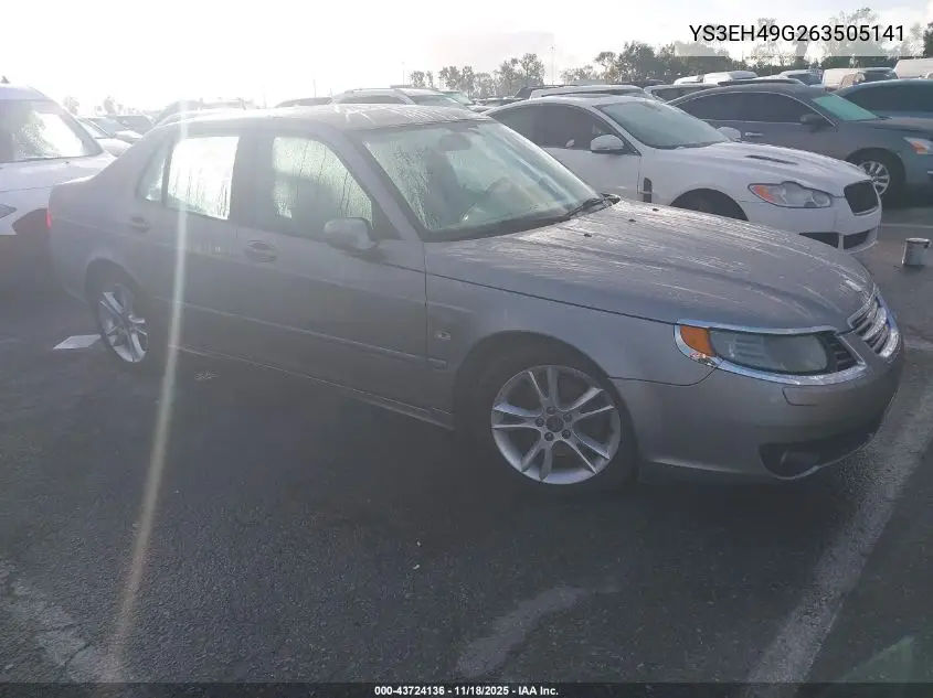 2006 Saab 9-5 2.3T Sport VIN: YS3EH49G263505141 Lot: 43724136