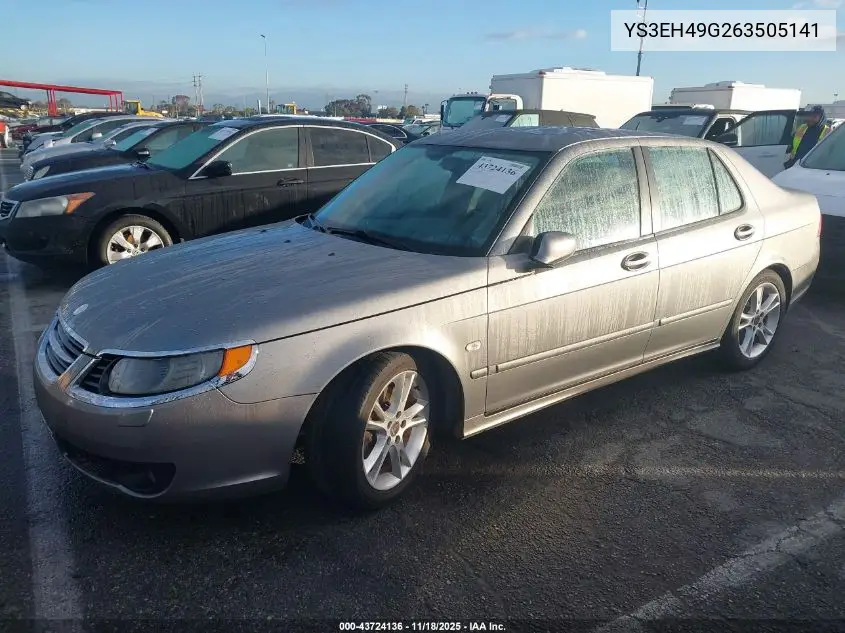 2006 Saab 9-5 2.3T Sport VIN: YS3EH49G263505141 Lot: 43724136