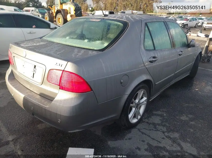 2006 Saab 9-5 2.3T Sport VIN: YS3EH49G263505141 Lot: 43724136
