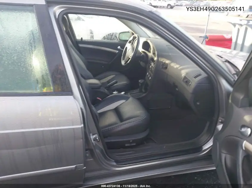 2006 Saab 9-5 2.3T Sport VIN: YS3EH49G263505141 Lot: 43724136