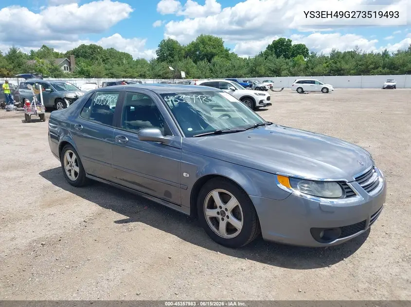 2007 Saab 9-5 2.3T W/Aero Package VIN: YS3EH49G273519493 Lot: 45357983