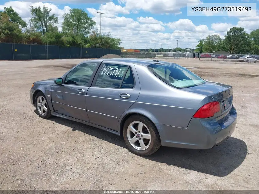 2007 Saab 9-5 2.3T W/Aero Package VIN: YS3EH49G273519493 Lot: 45357983