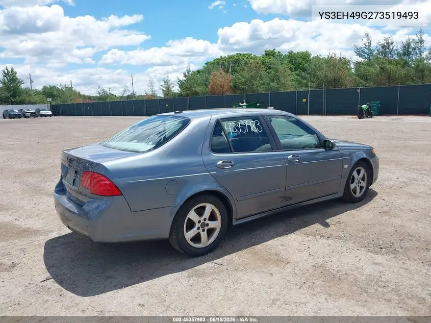2007 Saab 9-5 2.3T W/Aero Package VIN: YS3EH49G273519493 Lot: 45357983